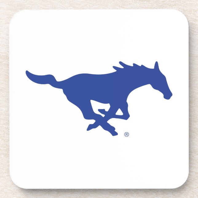 SMU Mustangs Beverage Coaster (Front)