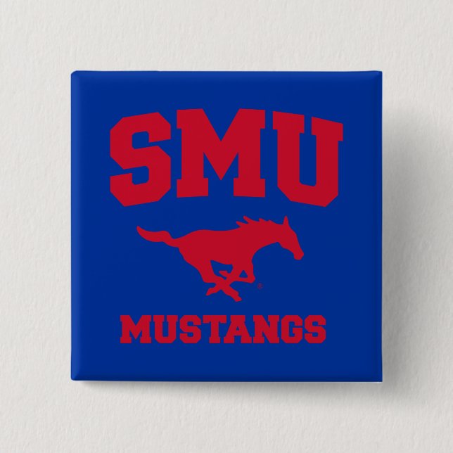 SMU Mustangs Button (Front)