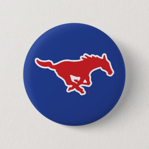 SMU Mustangs Button