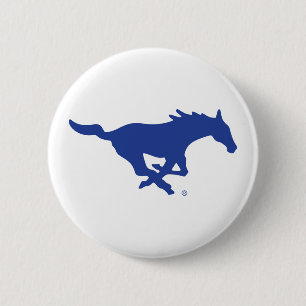 SMU Mustangs Button