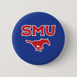 SMU Mustangs Button