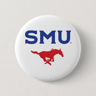 SMU Mustangs Button