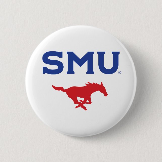 SMU Mustangs Button (Front)