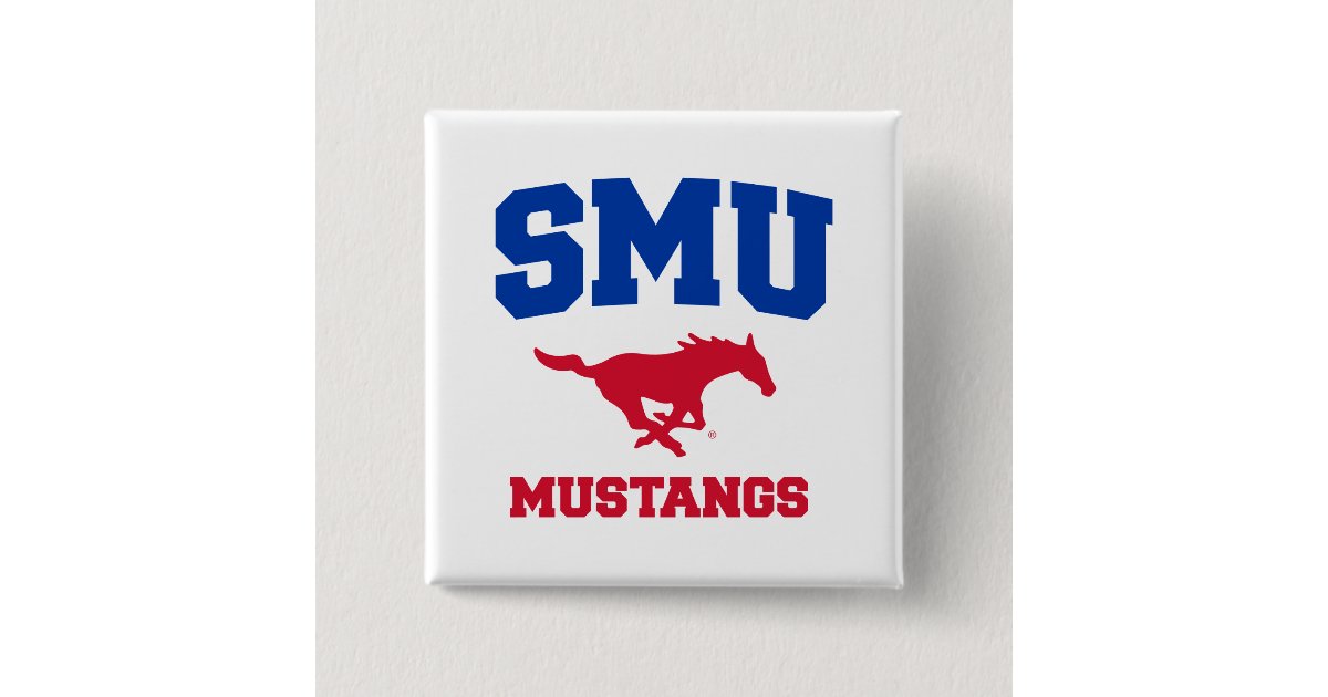 SMU Mustangs Button | Zazzle