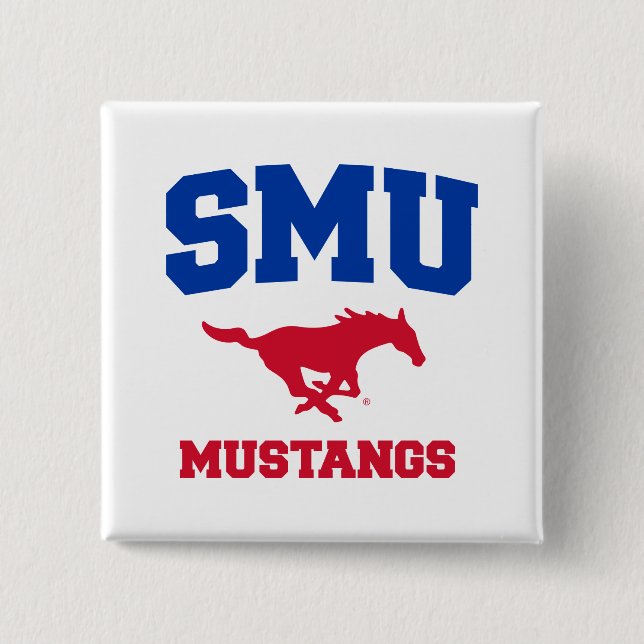 SMU Mustangs Button (Front)
