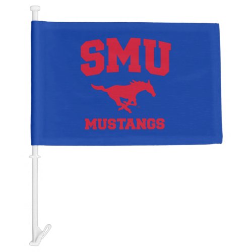 SMU Mustangs Car Flag