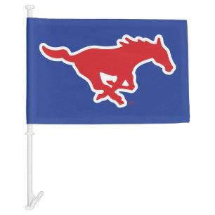 SMU Mustangs Car Flag