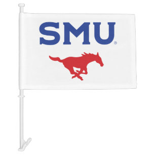 SMU Mustangs Car Flag