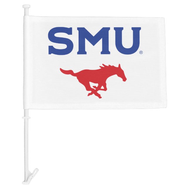 SMU Mustangs Car Flag (Front)