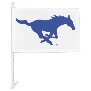 SMU Mustangs Car Flag