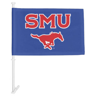 SMU Mustangs Car Flag