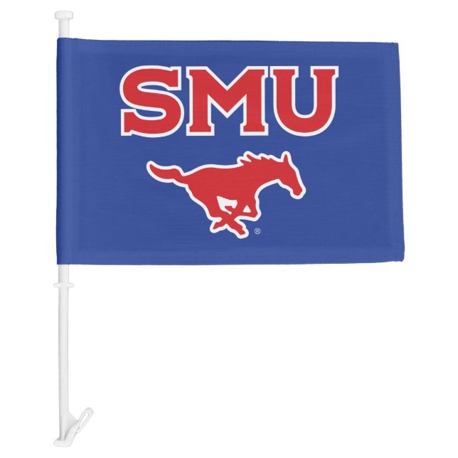 SMU Mustangs Car Flag (Front)