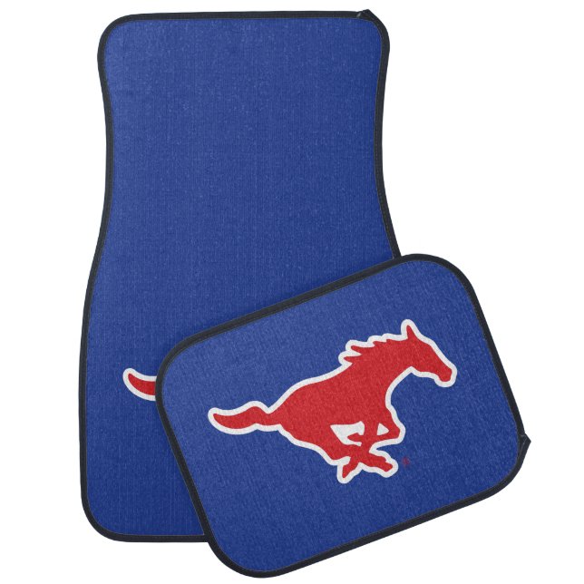 SMU Mustangs Car Floor Mat (Set)