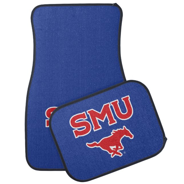SMU Mustangs Car Floor Mat (Set)