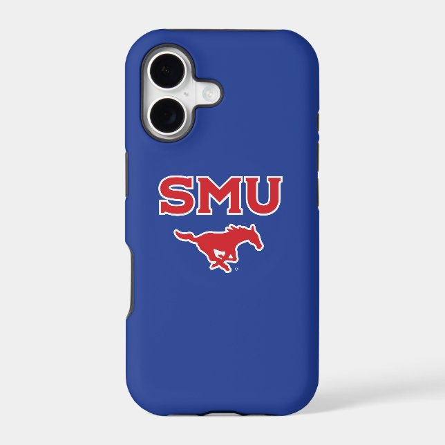 SMU Mustangs Case-Mate iPhone Case (Back)