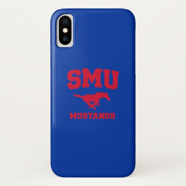 SMU Mustangs Case-Mate iPhone Case (Back)