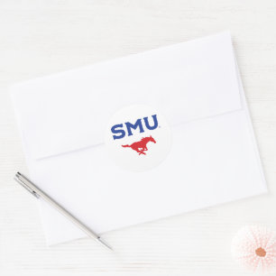 SMU Mustangs Classic Round Sticker