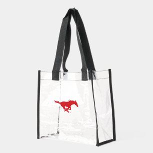SMU Mustangs Clear Tote Bag