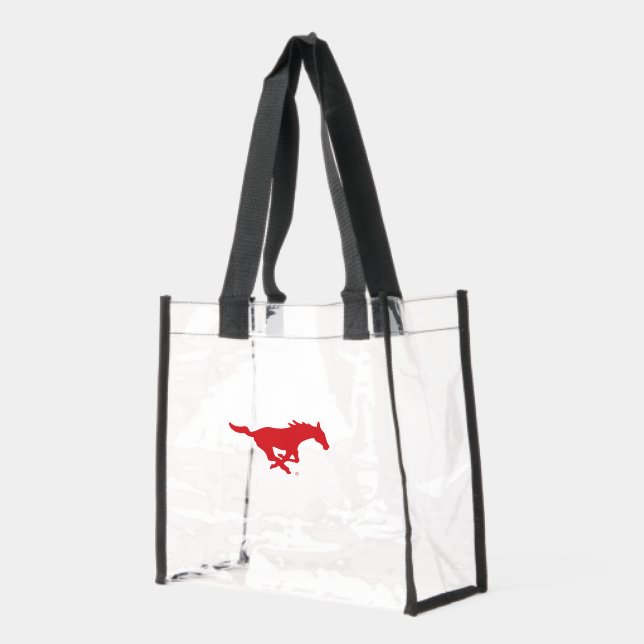 SMU Mustangs Clear Tote Bag (Left)
