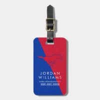 SMU Mustangs Color Block Distressed