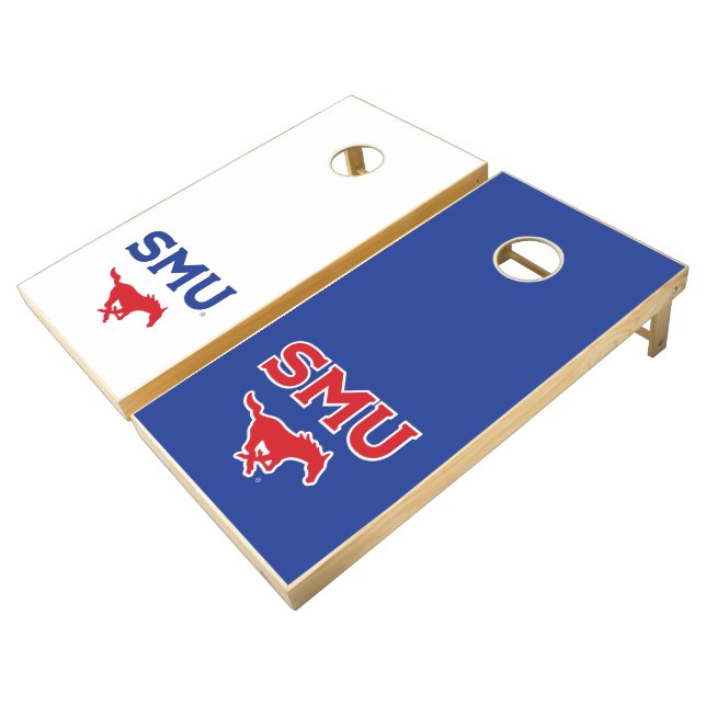 SMU Mustangs Cornhole Set (Angled)