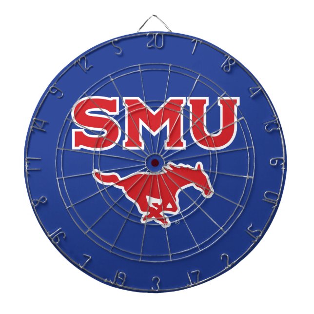 SMU Mustangs Dart Board (Front)
