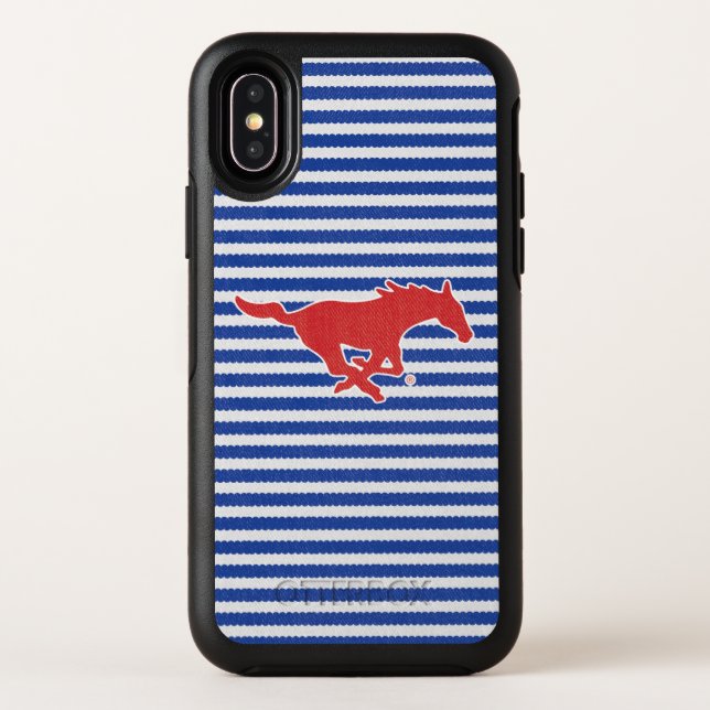 SMU Mustangs Denim Otterbox iPhone Case (Back)