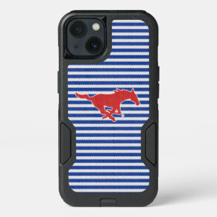 SMU Mustangs Denim iPhone 13 Case