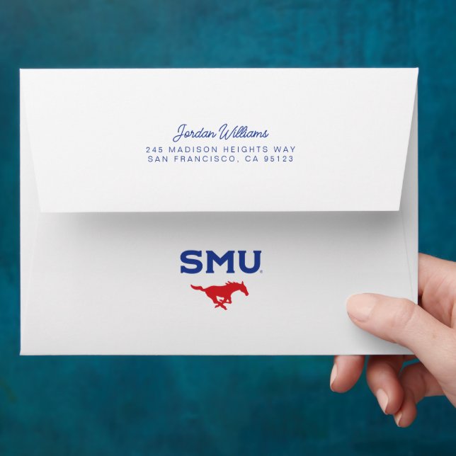 SMU Mustangs Envelope (Hand)