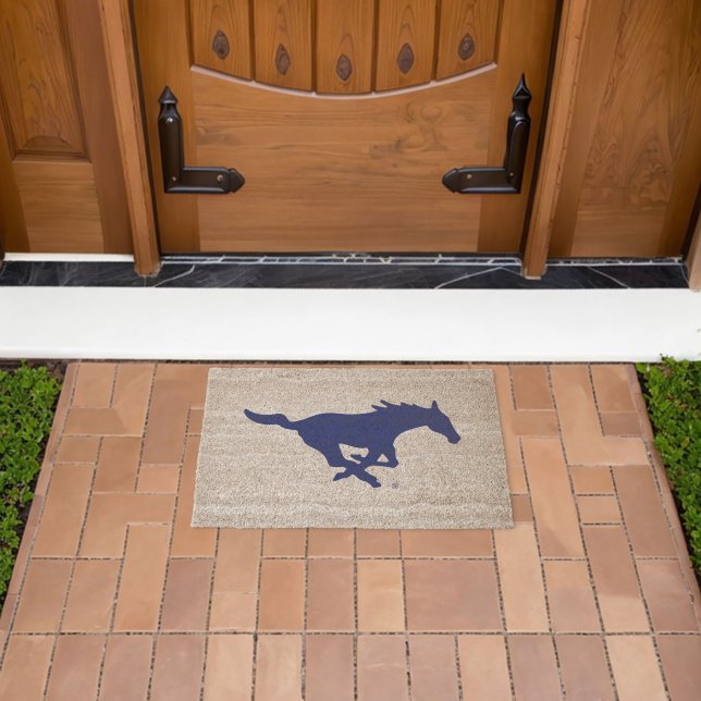 SMU Mustangs Fiber Doormat (Insitu (Outdoor))