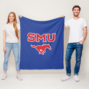SMU Mustangs Fleece Blanket