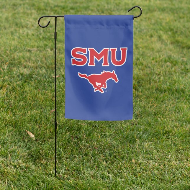 SMU Mustangs Garden Flag (In SItu)