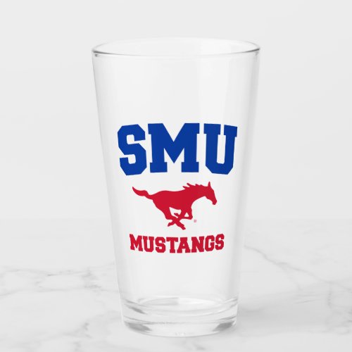 SMU Mustangs Glass