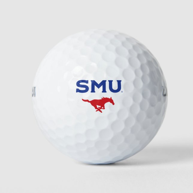 SMU Mustangs Golf Balls (Front)