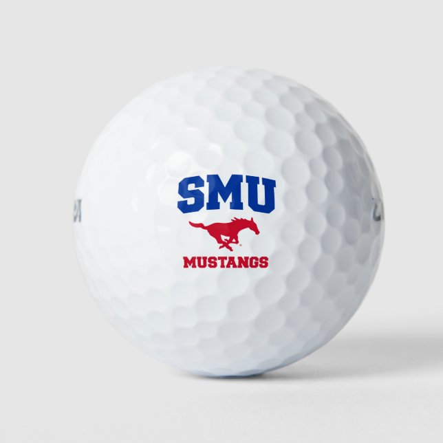 SMU Mustangs Golf Balls (Front)
