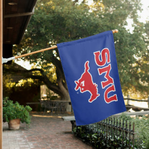 SMU Mustangs House Flag