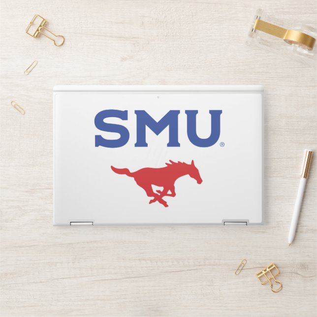 SMU Mustangs HP Laptop Skin (Desk)