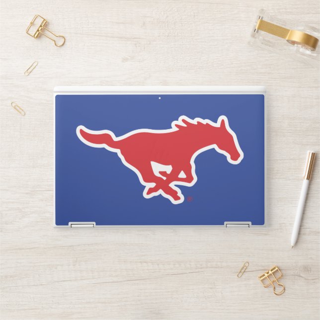SMU Mustangs HP Laptop Skin (Desk)