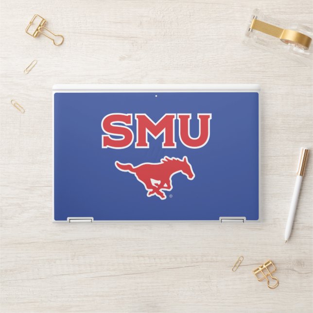 SMU Mustangs HP Laptop Skin (Desk)