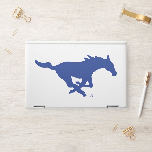 SMU Mustangs HP Laptop Skin (Desk)