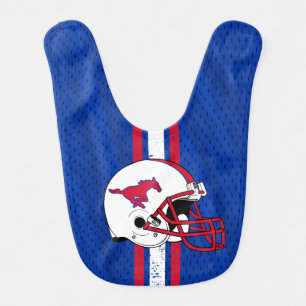 SMU Mustangs Jersey Baby Bib