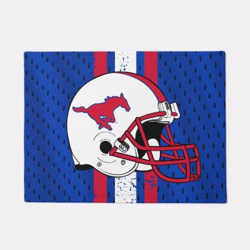 SMU Mustangs Jersey Doormat