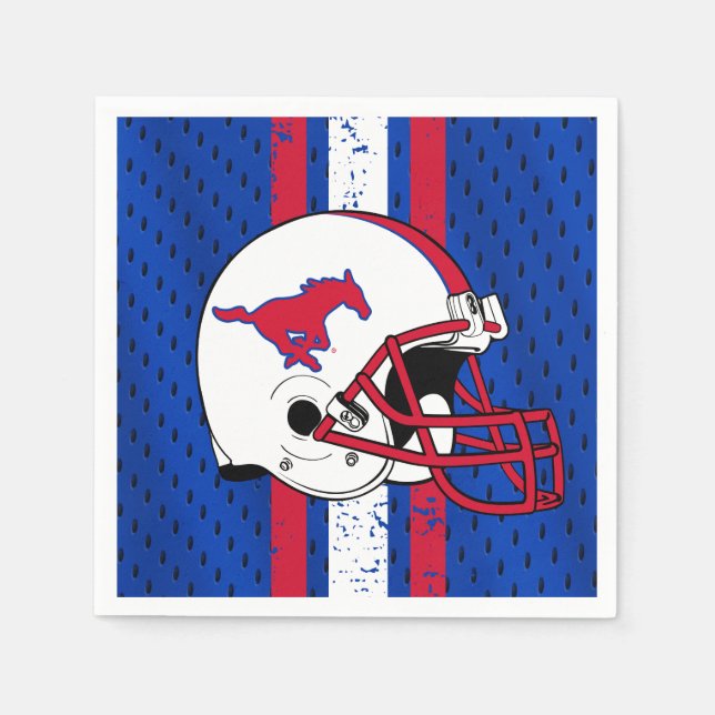 SMU Mustangs Jersey Napkins (Front)