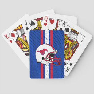 SMU Mustangs Jersey Poker Cards