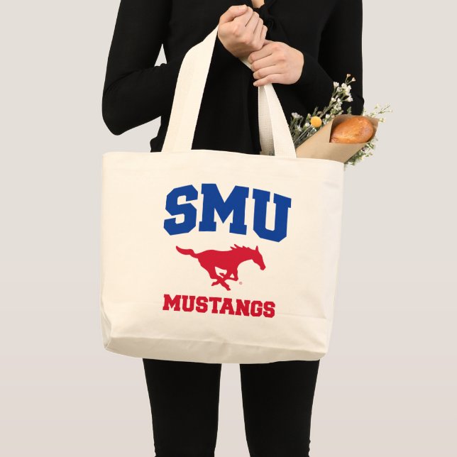 SMU Mustangs Large Tote Bag (Front (Product))