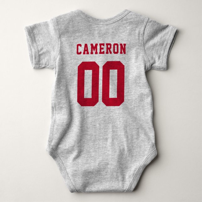 SMU Mustangs Logo Baby Bodysuit (Back)
