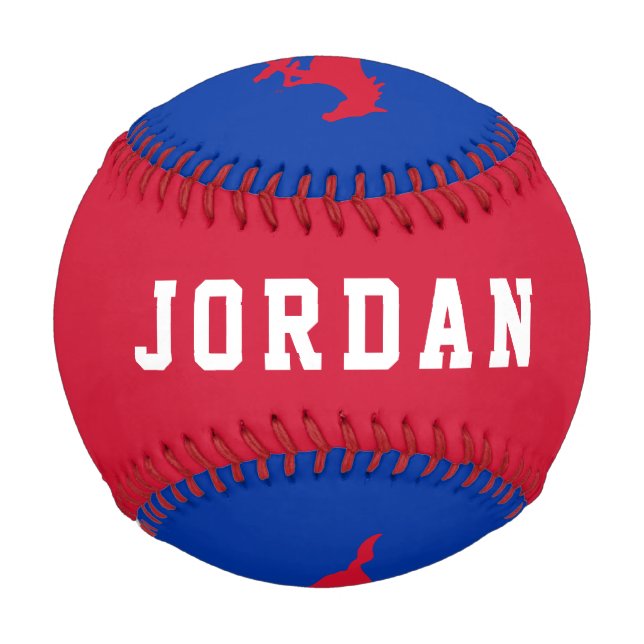 SMU Mustangs Logo Baseball (Back)