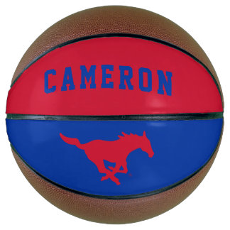 SMU Mustangs Logo Basketball