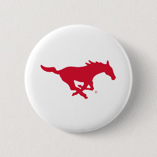 SMU Mustangs Logo Button