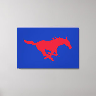 SMU Mustangs Logo Canvas Print